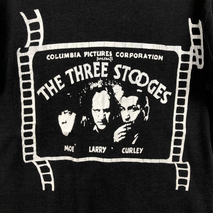 90'S Tee Jays The Three Stooges Movie T-shirt Made in USA Women's Size M (approx.) Vintage unclear black type Vintage Second Hand