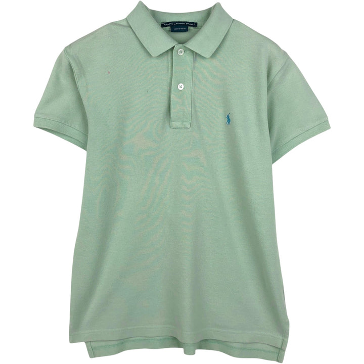 Ralph Lauren RALPH LAUREN SPORT Short-Sleeve Polo Shirt, Women's Size XS (approx.) cotton Mint green Vintage Second Hand