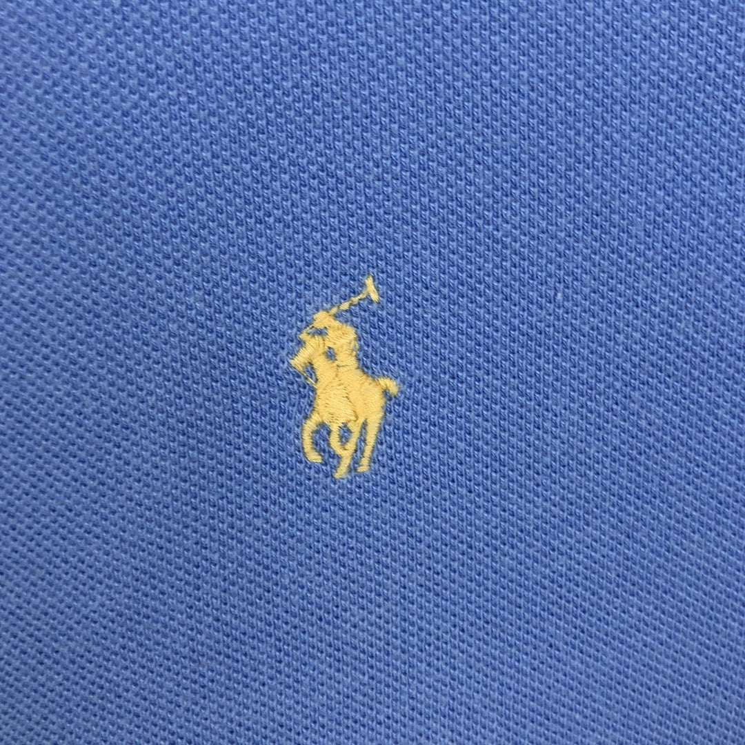 Ralph Lauren POLO RALPH LAUREN Short-Sleeve Polo Shirt, Women's Size M (approx.) cotton Blue type light blue Vintage Second Hand