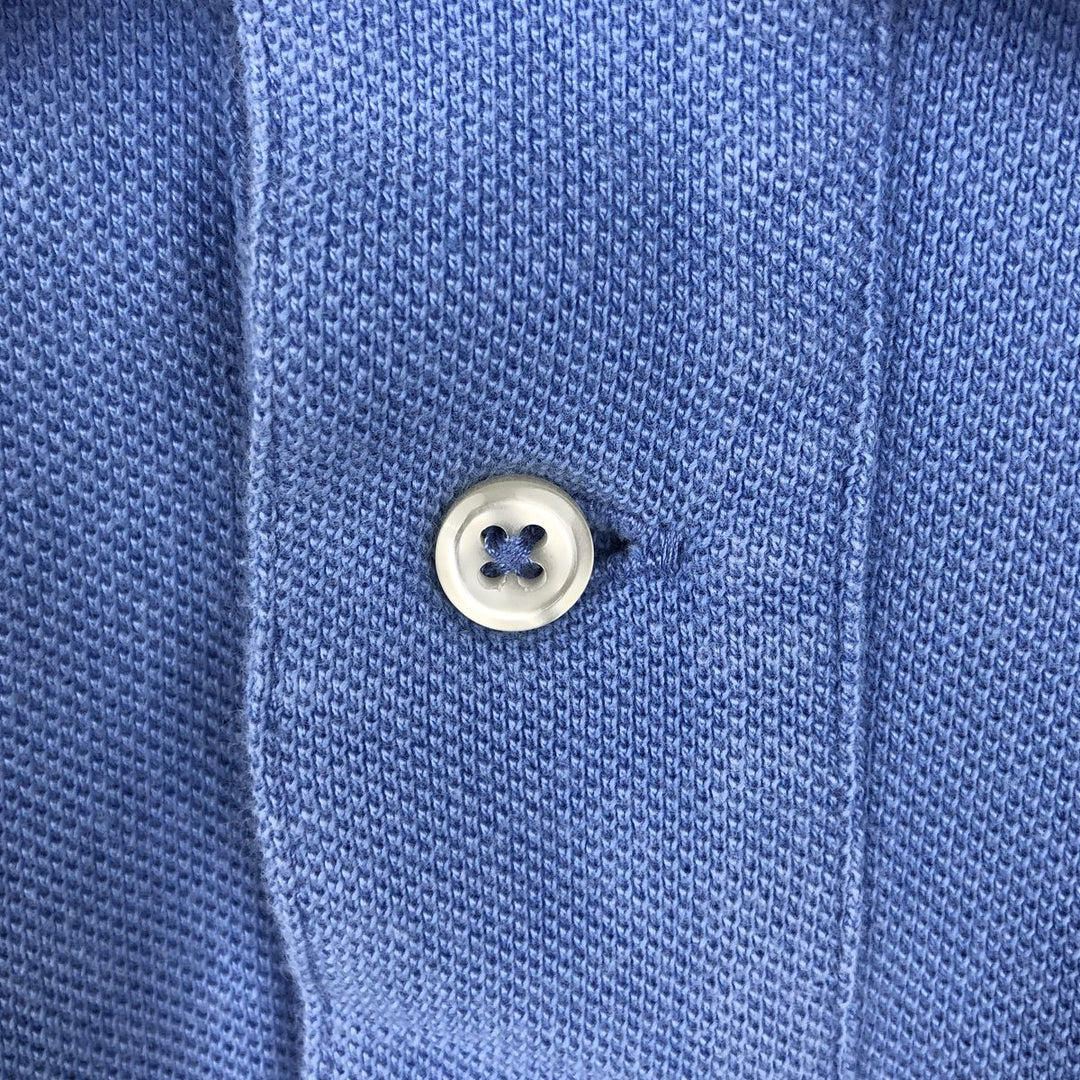 Ralph Lauren POLO RALPH LAUREN Short-Sleeve Polo Shirt, Women's Size M (approx.) cotton Blue type light blue Vintage Second Hand