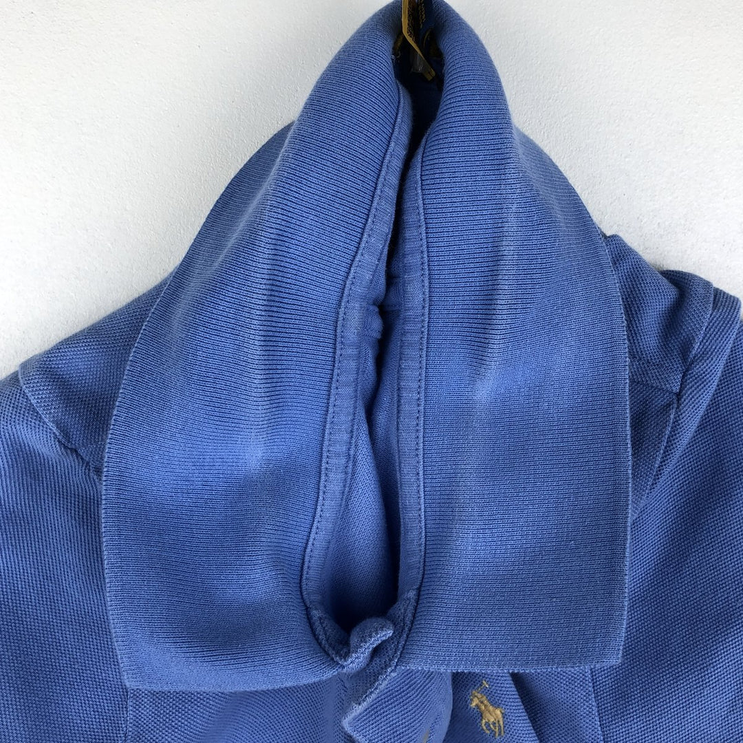 Ralph Lauren POLO RALPH LAUREN Short-Sleeve Polo Shirt, Women's Size M (approx.) cotton Blue type light blue Vintage Second Hand