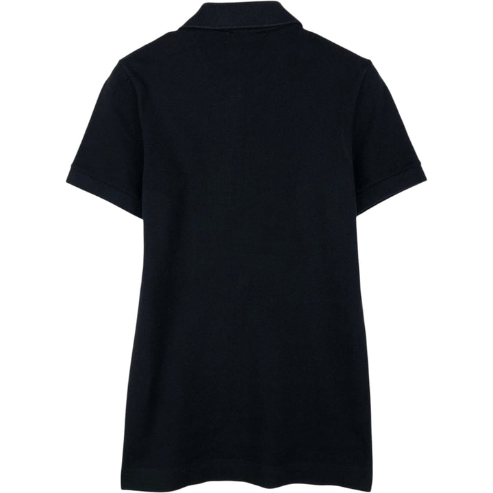 Lacoste LIVE Short-Sleeve Polo Shirt, Women's Size S (approx.) cotton black type Vintage Second Hand