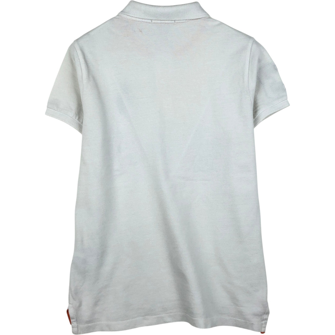 Ralph Lauren Big Pony Short-Sleeve Polo Shirt, Women's Size L (approx.) cotton white type Vintage Second Hand