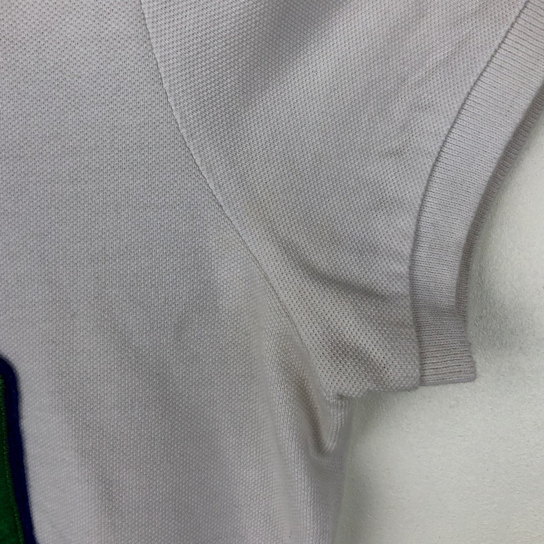 Ralph Lauren Big Pony Short-Sleeve Polo Shirt, Women's Size L (approx.) cotton white type Vintage Second Hand