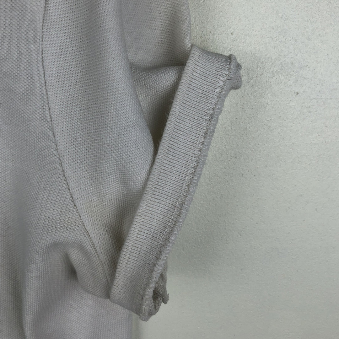 Ralph Lauren Big Pony Short-Sleeve Polo Shirt, Women's Size L (approx.) cotton white type Vintage Second Hand