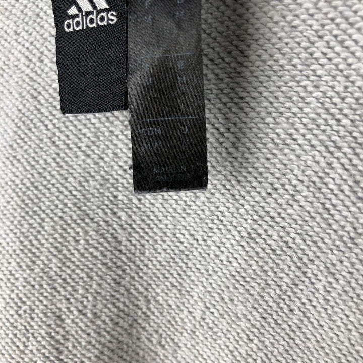 Adidas full-zip sweatshirt hoodie, women's size M (approx.) cotton gray type Vintage Second Hand