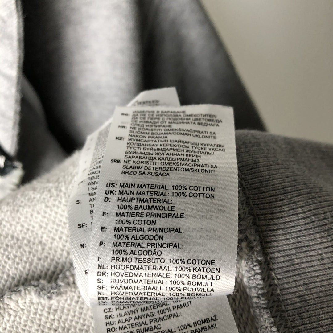 Adidas full-zip sweatshirt hoodie, women's size M (approx.) cotton gray type Vintage Second Hand