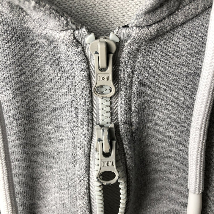 Adidas full-zip sweatshirt hoodie, women's size M (approx.) cotton gray type Vintage Second Hand