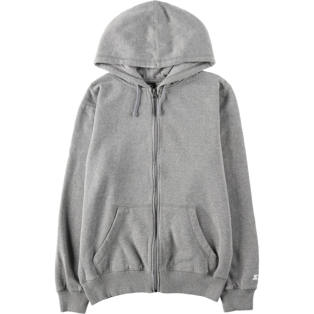 Starter Sweat Full Zip Hoodie Men's M Size cotton gray type Vintage Second Hand