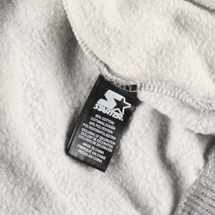 Starter Sweat Full Zip Hoodie Men's M Size cotton gray type Vintage Second Hand