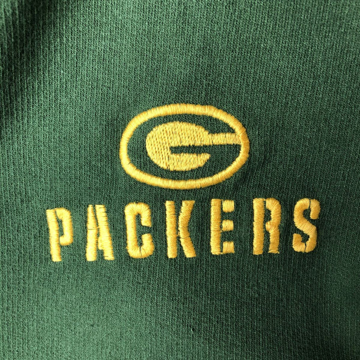 MORETZ GAME DAY NFL GREEN BAY PACKERS Full-Zip Sweatshirt (Women's Size S) cotton green type Vintage Second Hand