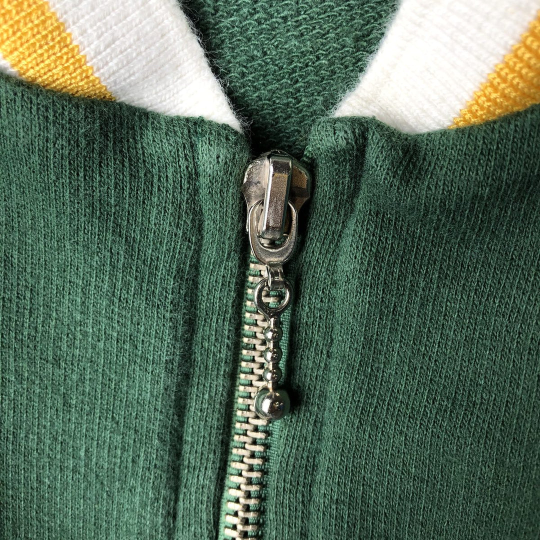 MORETZ GAME DAY NFL GREEN BAY PACKERS Full-Zip Sweatshirt (Women's Size S) cotton green type Vintage Second Hand