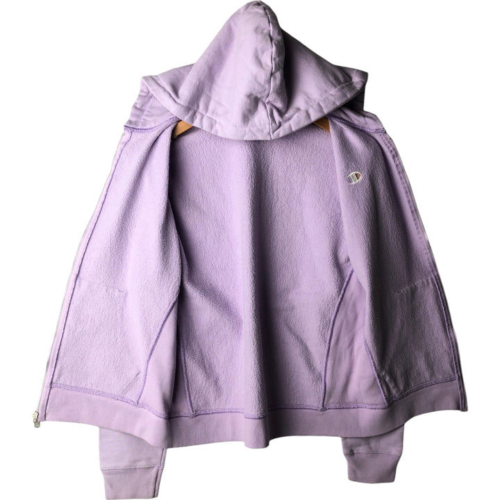 Champion REVERSE WEAVE Reverse Weave Sweat Full Zip Hoodie Women's L size cotton purple type Vintage Second Hand