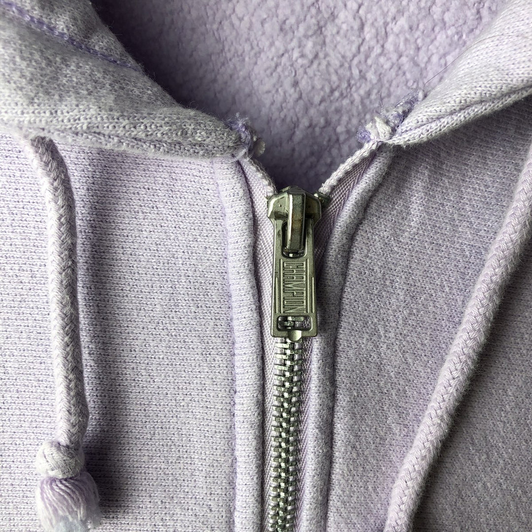 Champion REVERSE WEAVE Reverse Weave Sweat Full Zip Hoodie Women's L size cotton purple type Vintage Second Hand
