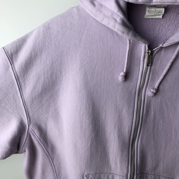 Champion REVERSE WEAVE Reverse Weave Sweat Full Zip Hoodie Women's L size cotton purple type Vintage Second Hand