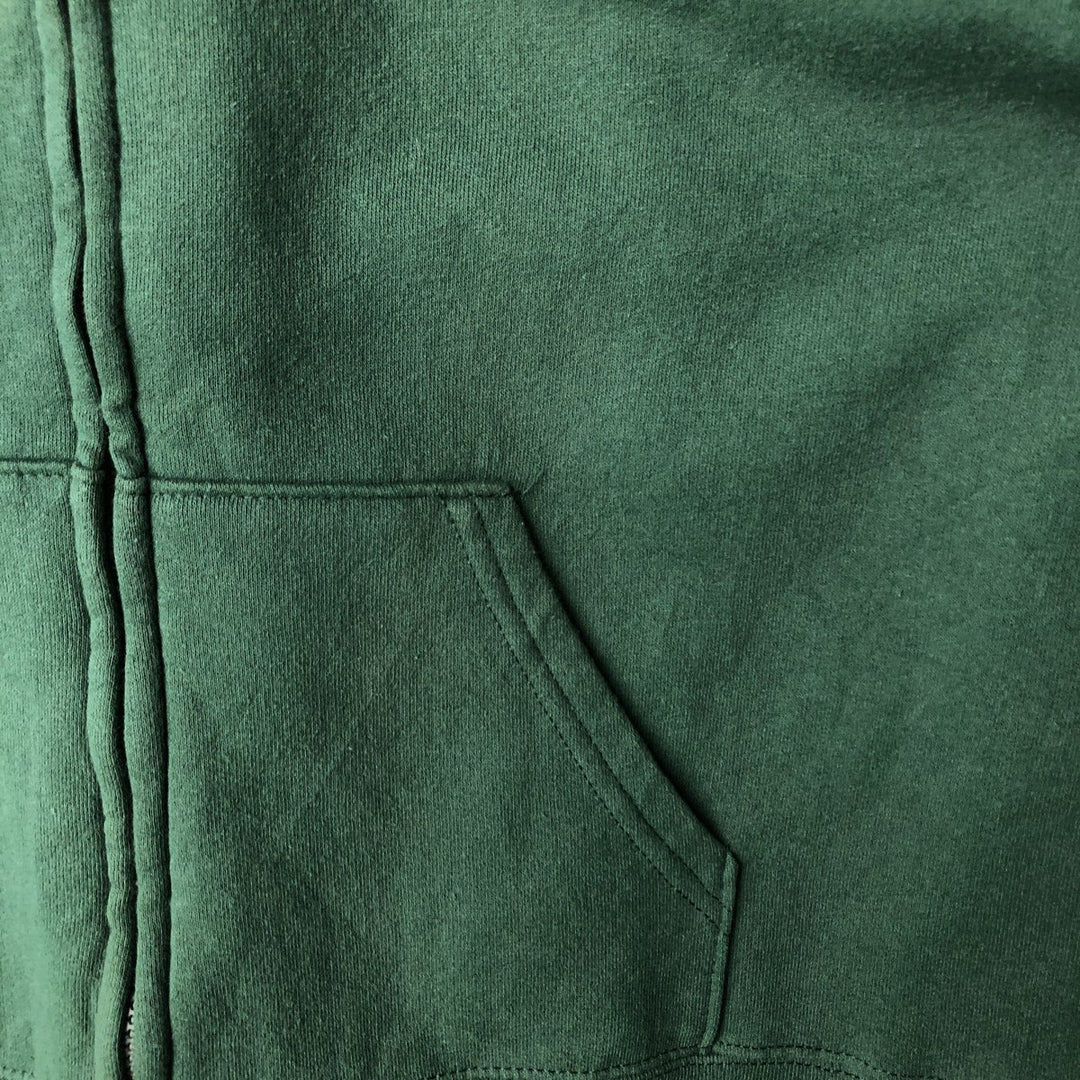 NFL TEAM APPAREL 45th Super Bowl NFL Green Bay Packers Full-Zip Sweatshirt Hoodie (Women's Size L) cotton green type Vintage Second Hand