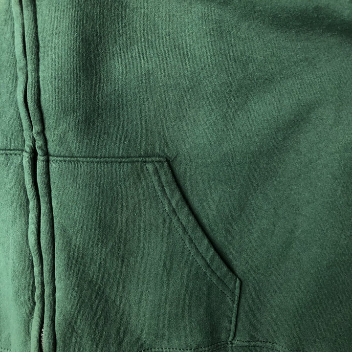 NFL TEAM APPAREL 45th Super Bowl NFL Green Bay Packers Full-Zip Sweatshirt Hoodie (Women's Size L) cotton green type Vintage Second Hand
