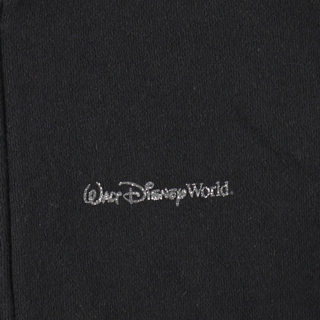 DISNEY PARKS Sweat Full-Zip Hoodie, Women's Size XL (approx.) cotton black type Vintage Second Hand