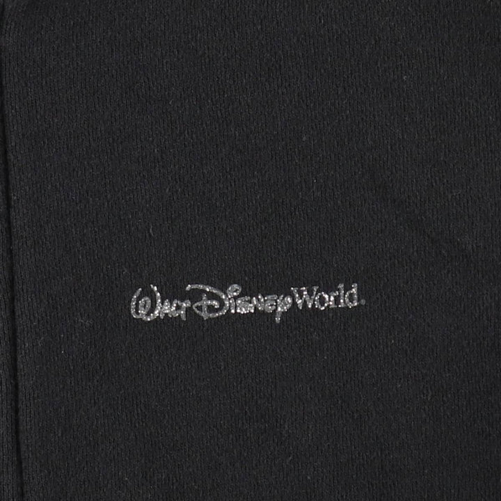 DISNEY PARKS Sweat Full-Zip Hoodie, Women's Size XL (approx.) cotton black type Vintage Second Hand
