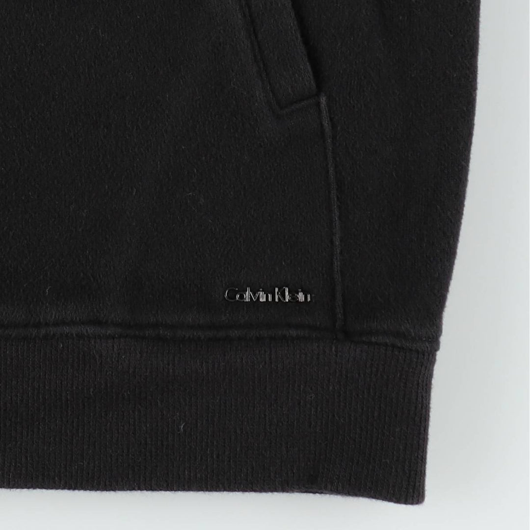 Vintage 90s-00'S Calvin Klein full-zip sweatshirt, size M, men's cotton black type Vintage Second Hand