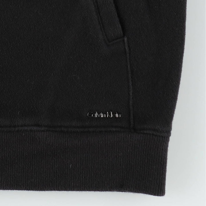 Vintage 90s-00'S Calvin Klein full-zip sweatshirt, size M, men's cotton black type Vintage Second Hand