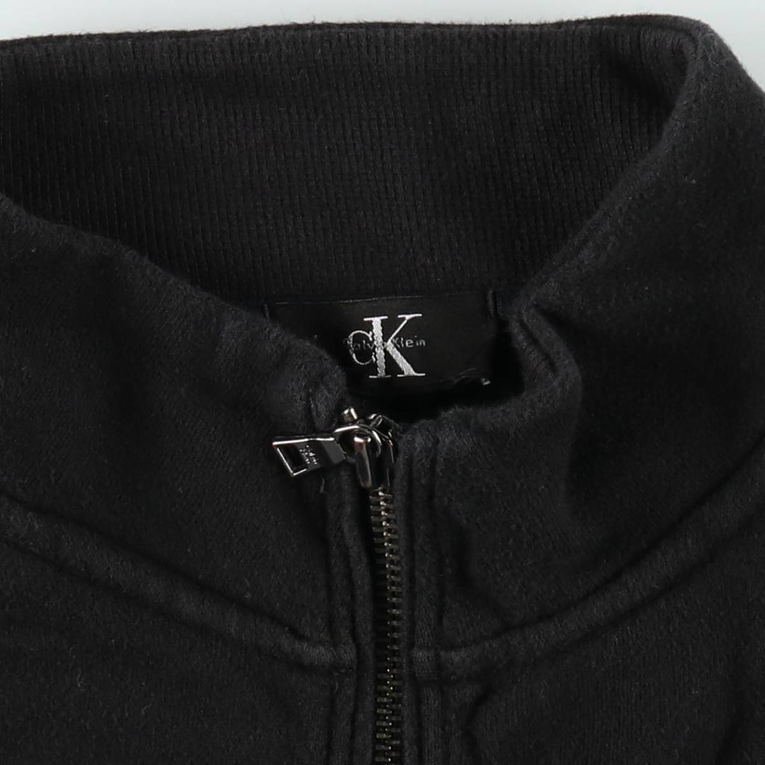 Vintage 90s-00'S Calvin Klein full-zip sweatshirt, size M, men's cotton black type Vintage Second Hand