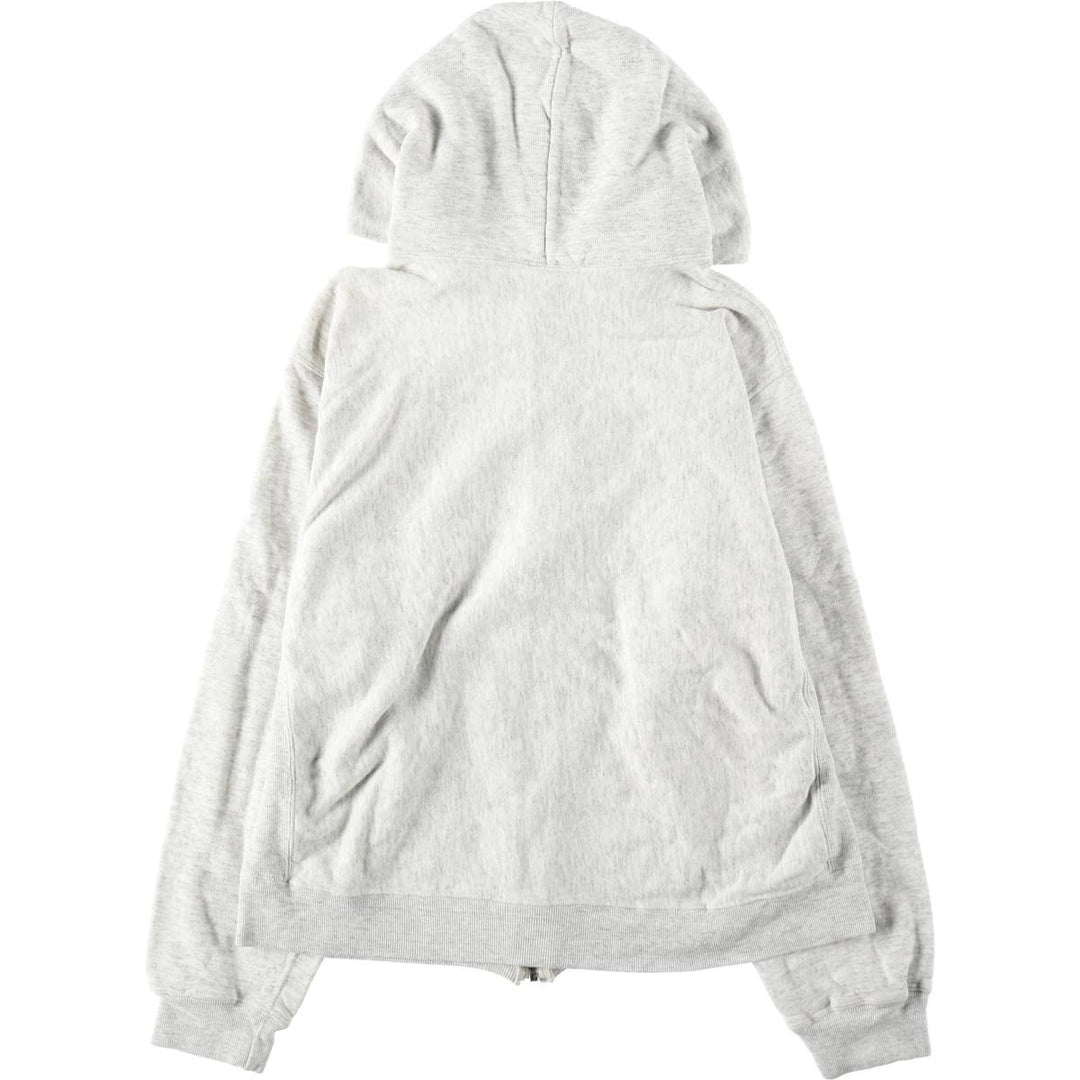 1990'S US Army Military Issue Full-Zip Sweatshirt Hoodie, Made in USA, Medium Size (equivalent to Women's M), Vintage cotton gray type Vintage Second Hand
