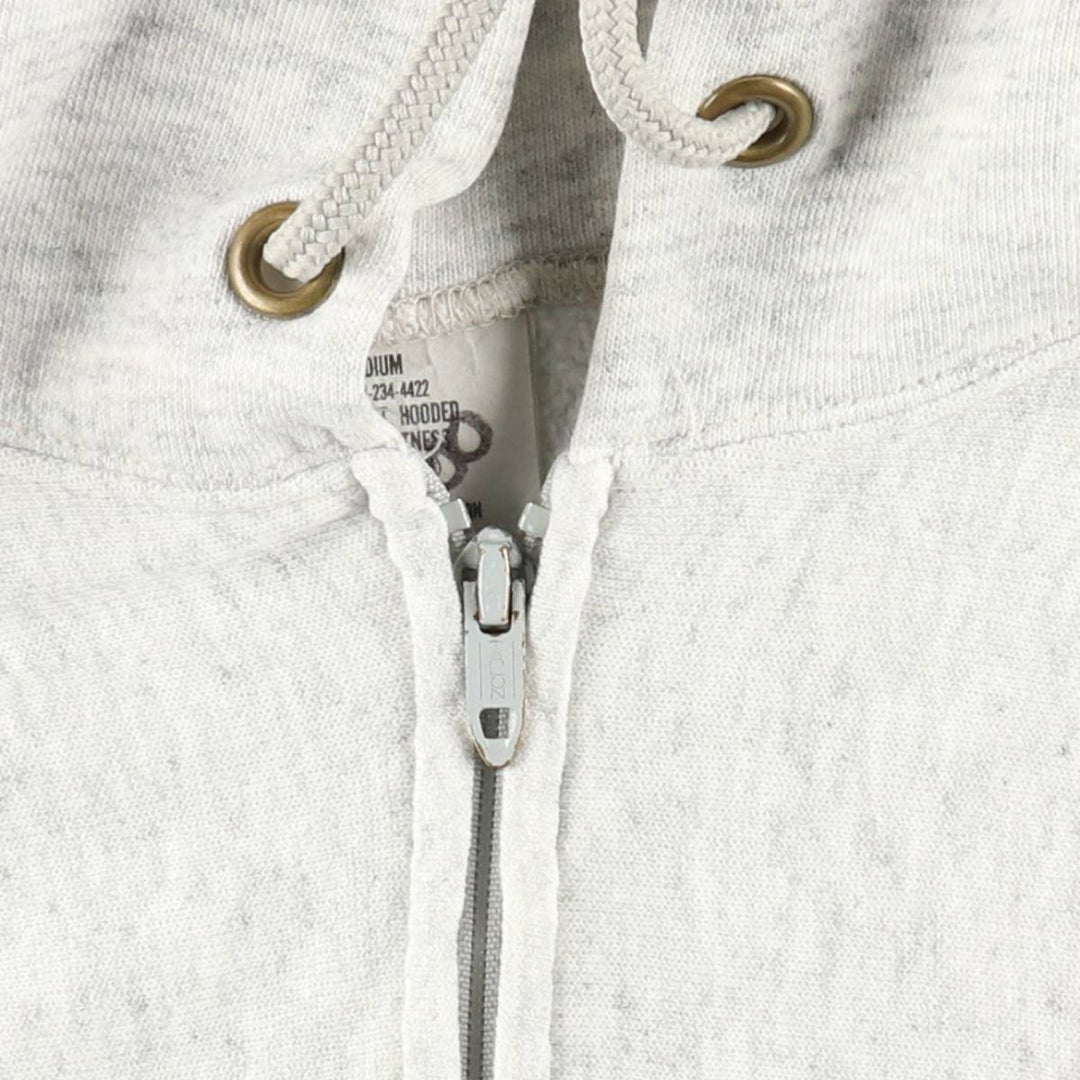 1990'S US Army Military Issue Full-Zip Sweatshirt Hoodie, Made in USA, Medium Size (equivalent to Women's M), Vintage cotton gray type Vintage Second Hand