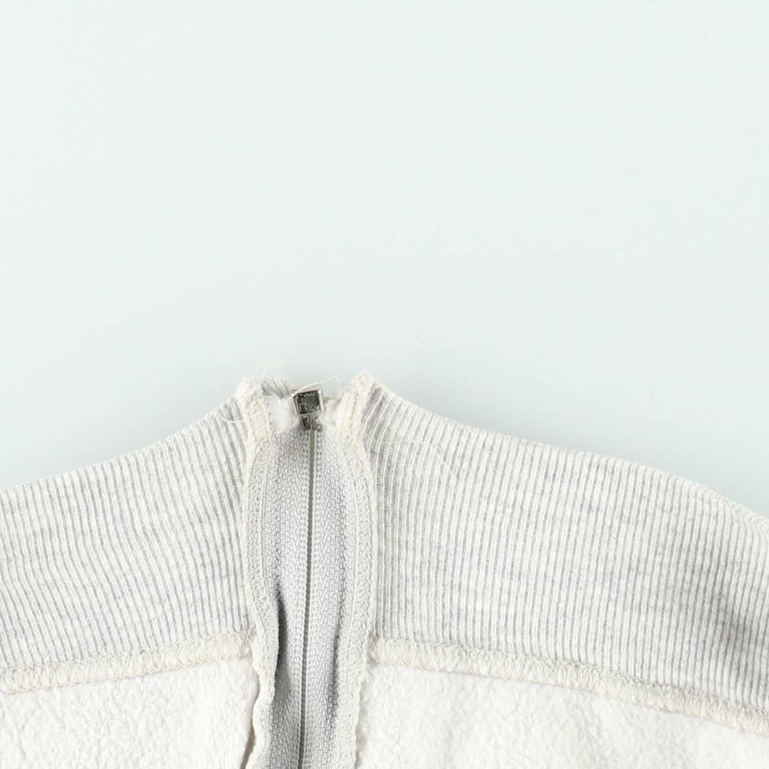 1990'S US Army Military Issue Full-Zip Sweatshirt Hoodie, Made in USA, Medium Size (equivalent to Women's M), Vintage cotton gray type Vintage Second Hand