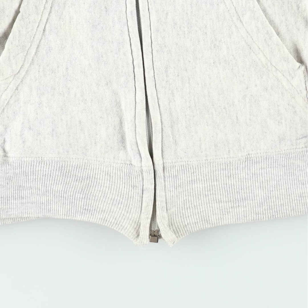 1990'S US Army Military Issue Full-Zip Sweatshirt Hoodie, Made in USA, Medium Size (equivalent to Women's M), Vintage cotton gray type Vintage Second Hand