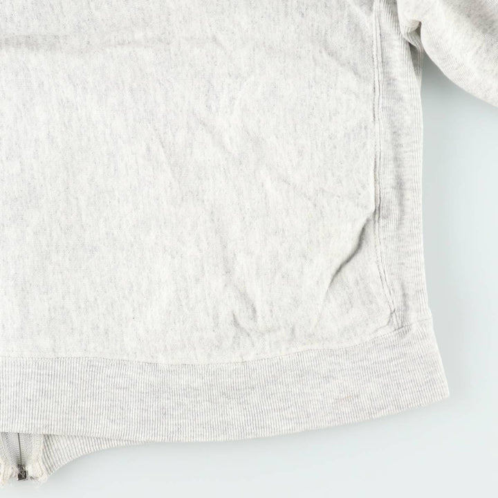 1990'S US Army Military Issue Full-Zip Sweatshirt Hoodie, Made in USA, Medium Size (equivalent to Women's M), Vintage cotton gray type Vintage Second Hand