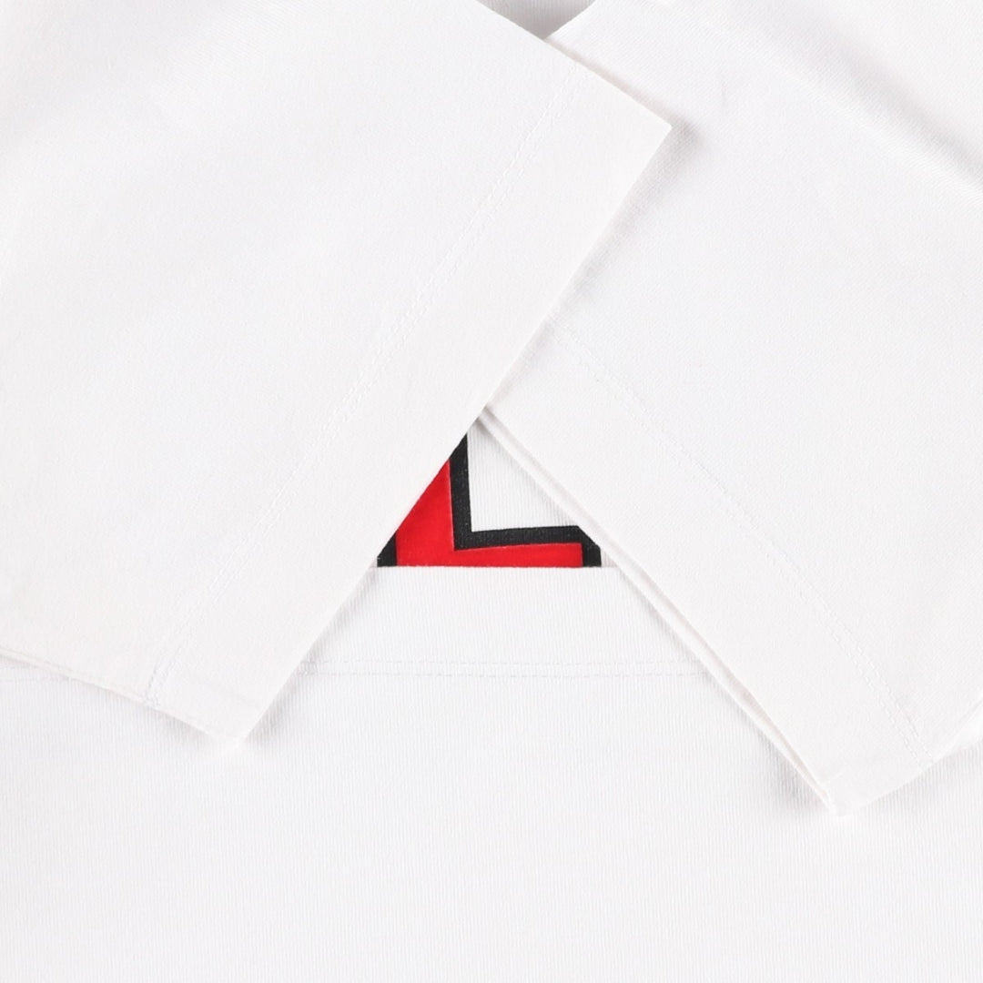 Calvin Klein Jeans Short Sleeve Logo T-Shirt, Men's Size L cotton white type Vintage Second Hand