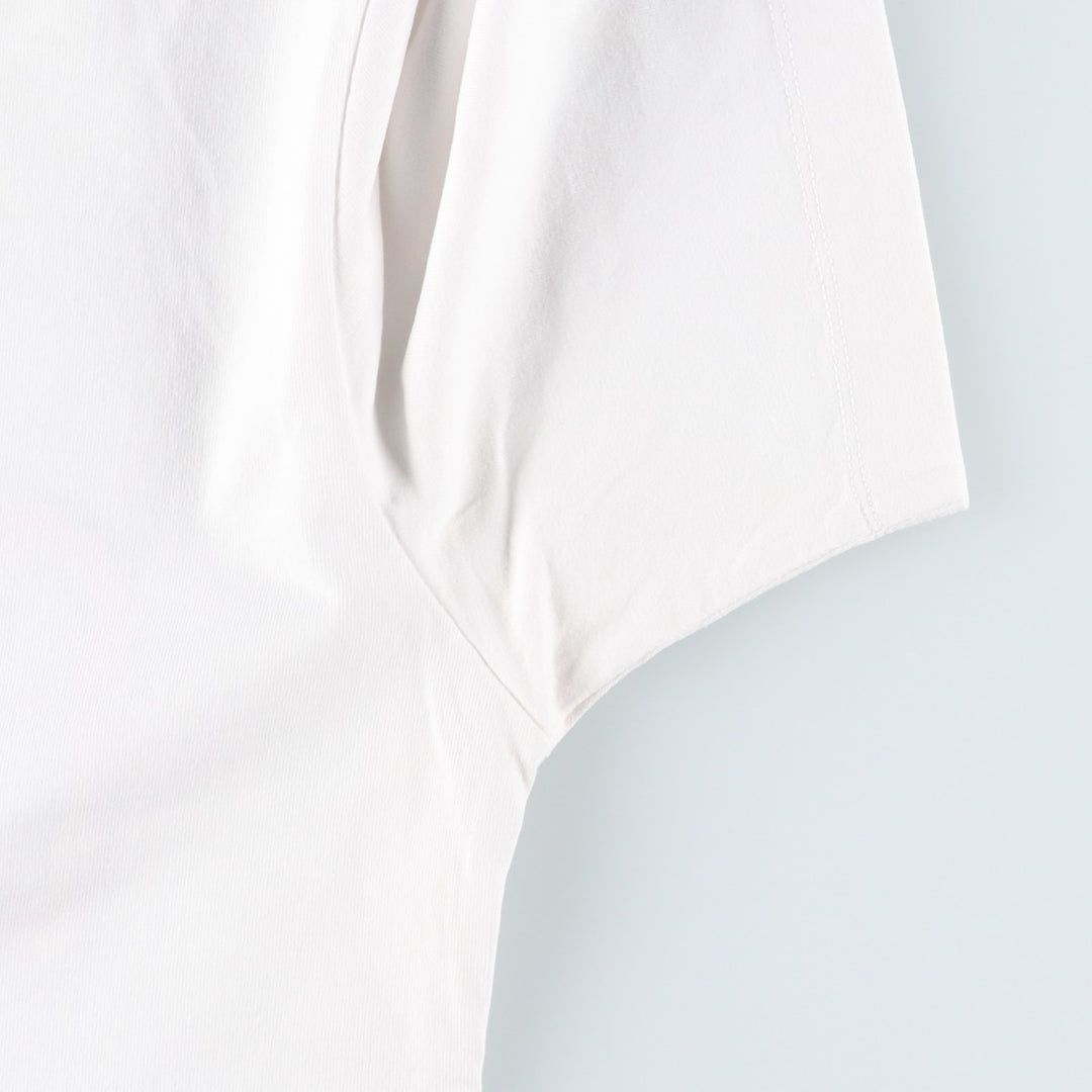 Calvin Klein Jeans Short Sleeve Logo T-Shirt, Men's Size L cotton white type Vintage Second Hand