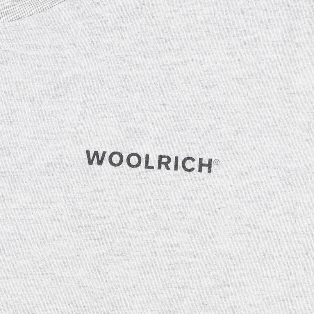 Woolrich WOOLRICH Short-Sleeve Logo T-Shirt, Made in USA, Men's Size XL (approx.) cotton gray type Vintage Second Hand