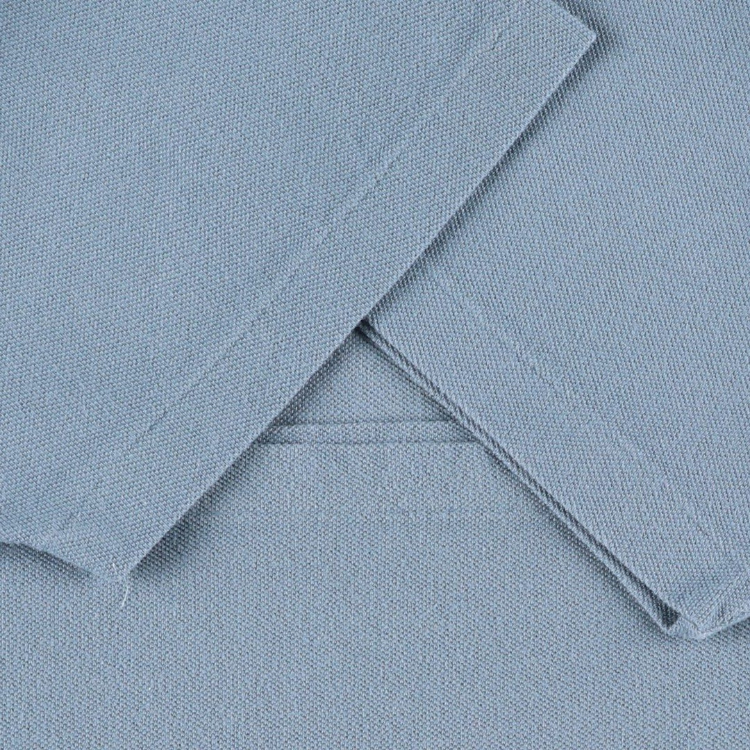 Ralph Lauren POLO by Ralph Lauren pique V-neck short-sleeved T-shirt with a single logo, men's size L equivalent. cotton blue type Vintage Second Hand
