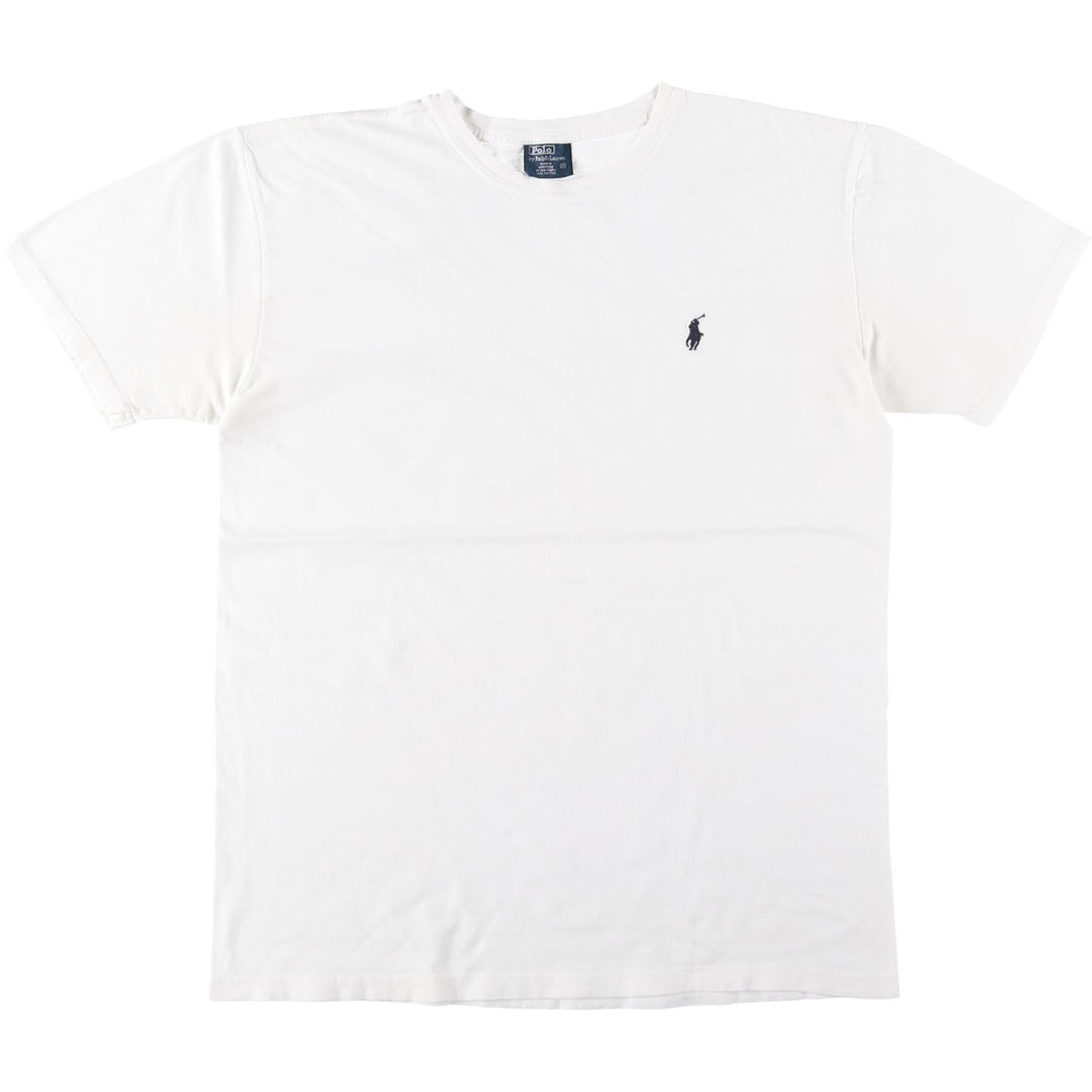 Ralph Lauren POLO by Ralph Lauren Short Sleeve Logo T-Shirt Men's S cotton white type Vintage Second Hand