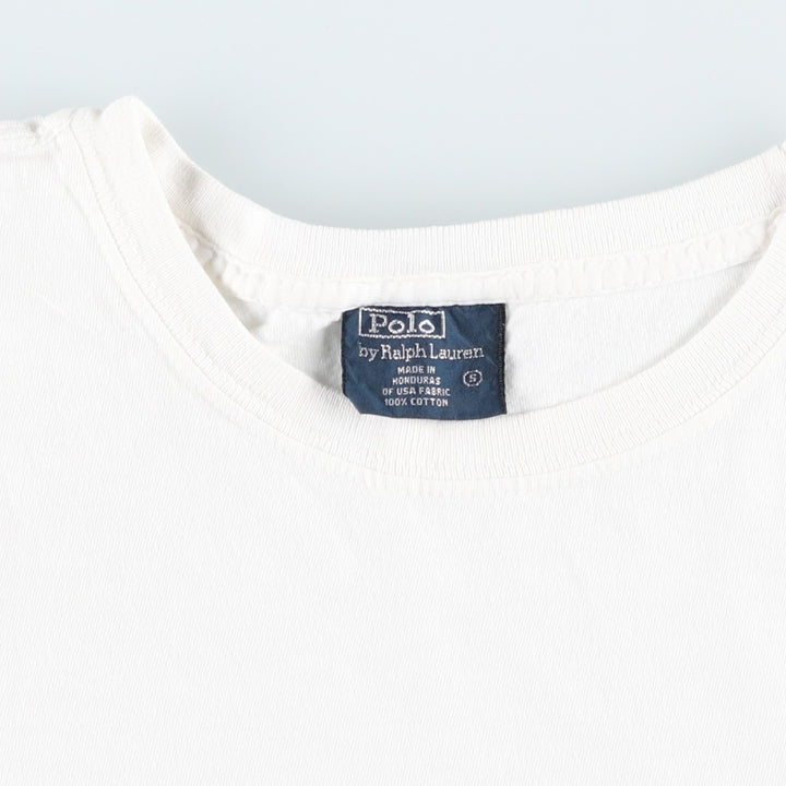 Ralph Lauren POLO by Ralph Lauren Short Sleeve Logo T-Shirt Men's S cotton white type Vintage Second Hand