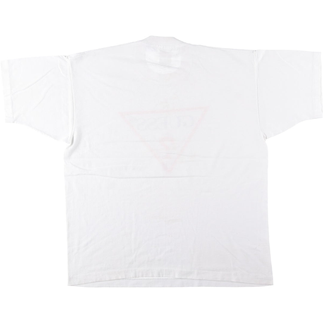 GUESS Short-Sleeve Printed T-Shirt, Men's Size XL (approx.) cotton white type Vintage Second Hand