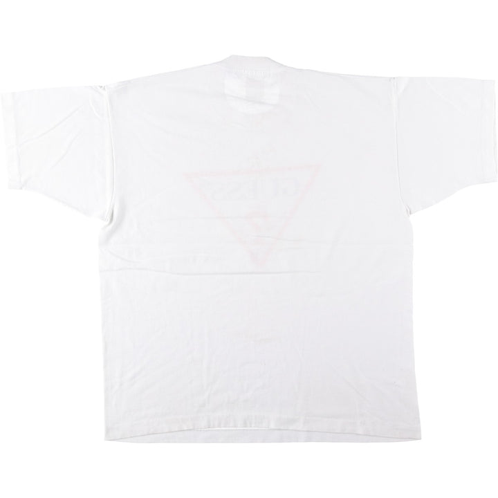 GUESS Short-Sleeve Printed T-Shirt, Men's Size XL (approx.) cotton white type Vintage Second Hand
