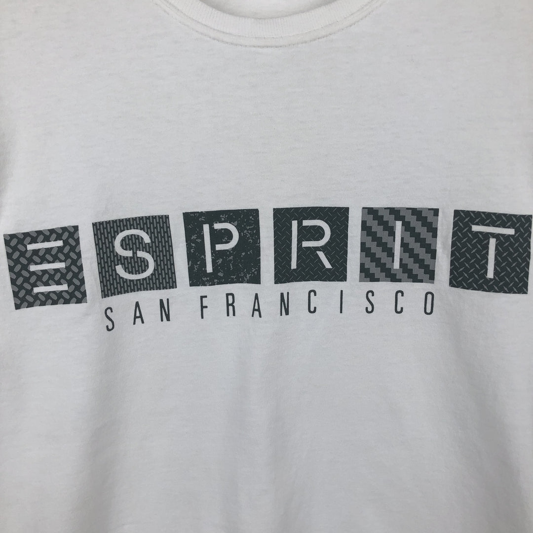 ~90'S Esprit Short-Sleeve Logo T-Shirt, Men's Size S (Equivalent), Vintage unclear white type Vintage Second Hand