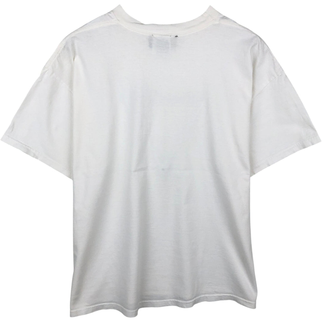 Eddie Bauer Short-Sleeve Printed T-Shirt, Men's Size XL (approx.) cotton white type Vintage Second Hand