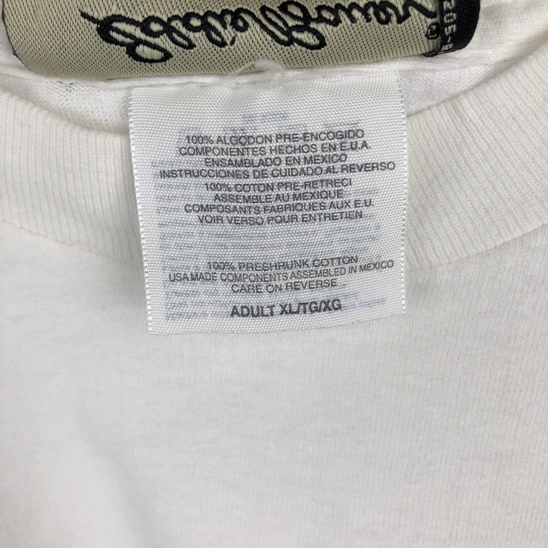 Eddie Bauer Short-Sleeve Printed T-Shirt, Men's Size XL (approx.) cotton white type Vintage Second Hand