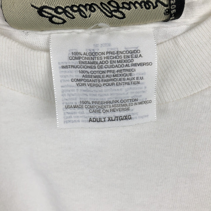 Eddie Bauer Short-Sleeve Printed T-Shirt, Men's Size XL (approx.) cotton white type Vintage Second Hand