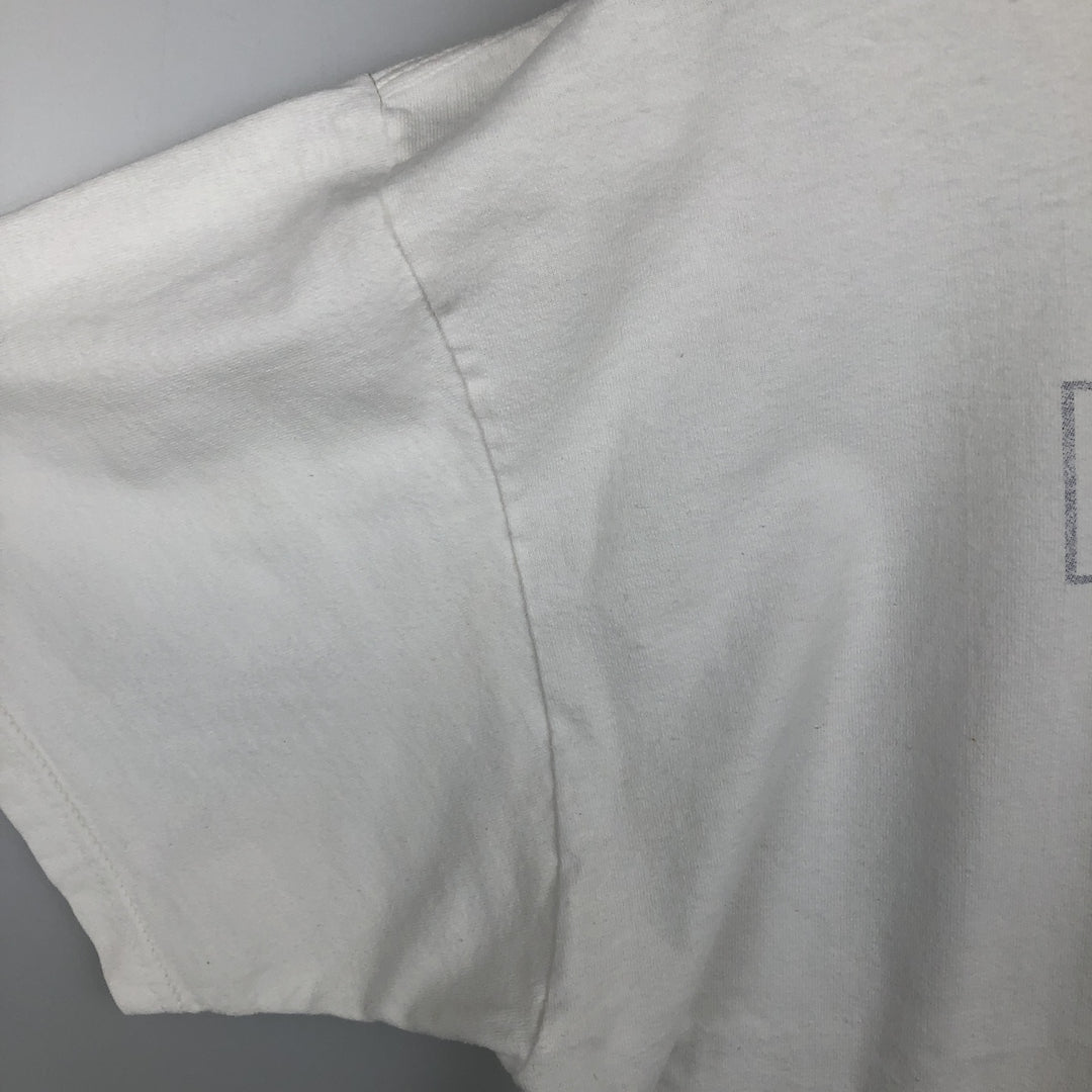 Eddie Bauer Short-Sleeve Printed T-Shirt, Men's Size XL (approx.) cotton white type Vintage Second Hand