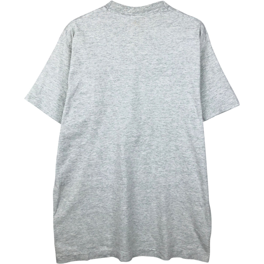 90'S Fruit of the Loom printed T-shirt, made in the USA, men's size L, vintage cotton gray type Vintage Second Hand