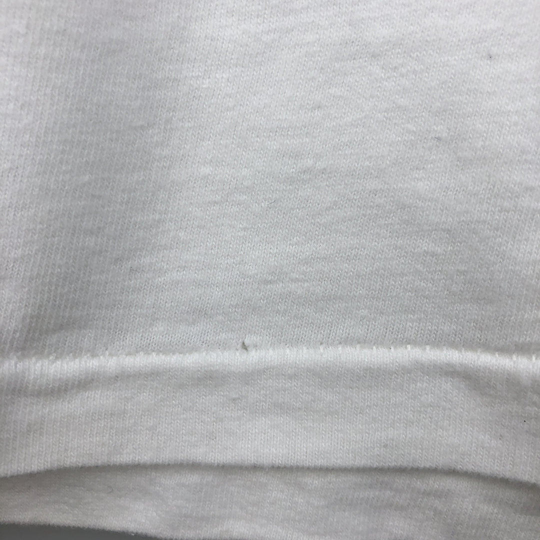 80'S style printed T-shirt, men's size XL. unclear white type Vintage Second Hand
