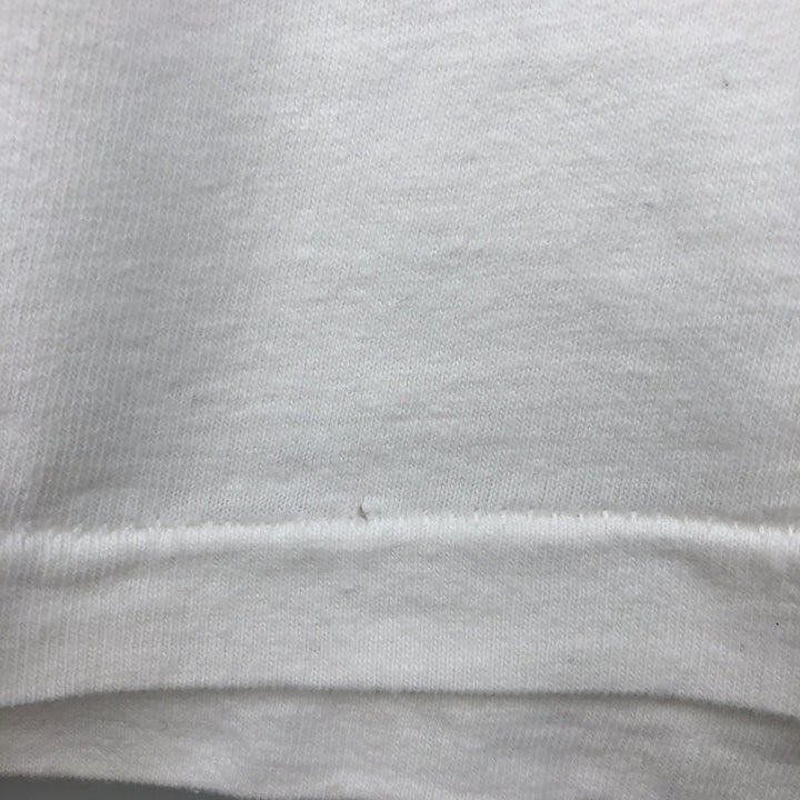 80'S style printed T-shirt, men's size XL. unclear white type Vintage Second Hand
