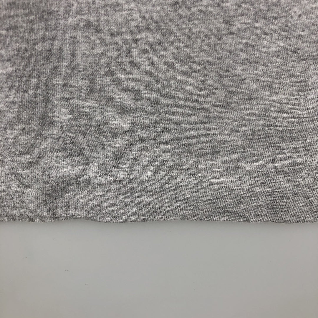 90'S Anvil Printed T-shirt, Made in USA, Men's L size, Vintage cotton gray type Vintage Second Hand