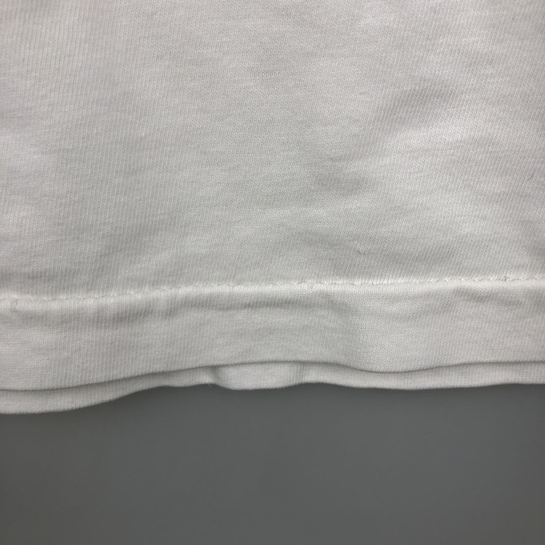 Printed T-shirt, men's size XL unclear white type Vintage Second Hand