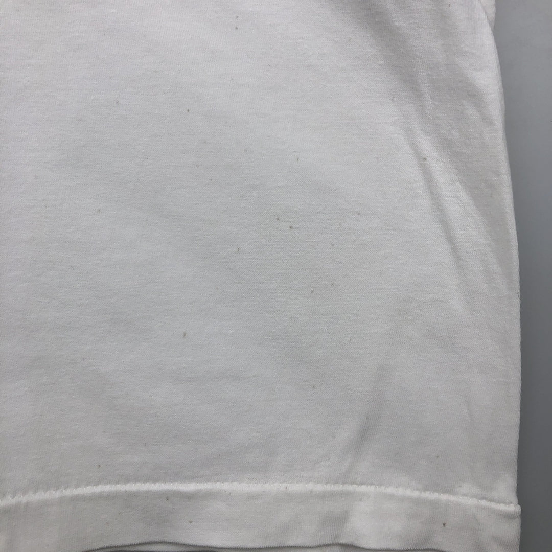Printed T-shirt, men's size XL unclear white type Vintage Second Hand